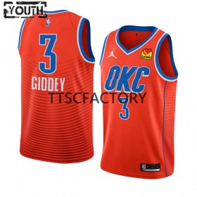 Dres Oklahoma City Thunder Josh Giddey 3 Nike 2022-23 Statement Edition Naranča Swingman - Dječji